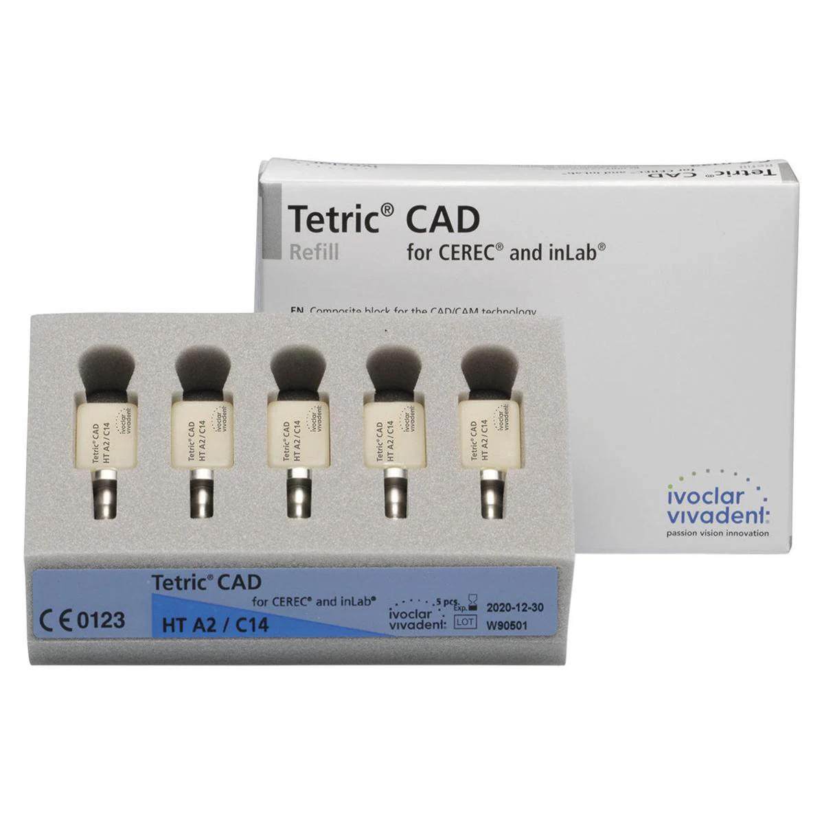 TETRIC CAD CEREC INLAB MT A2 C14 x