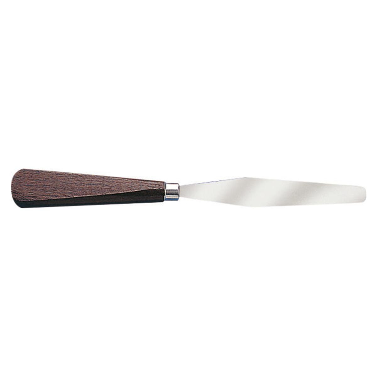 SPATOLA INOX MORBIDA MANICO LEGNO
