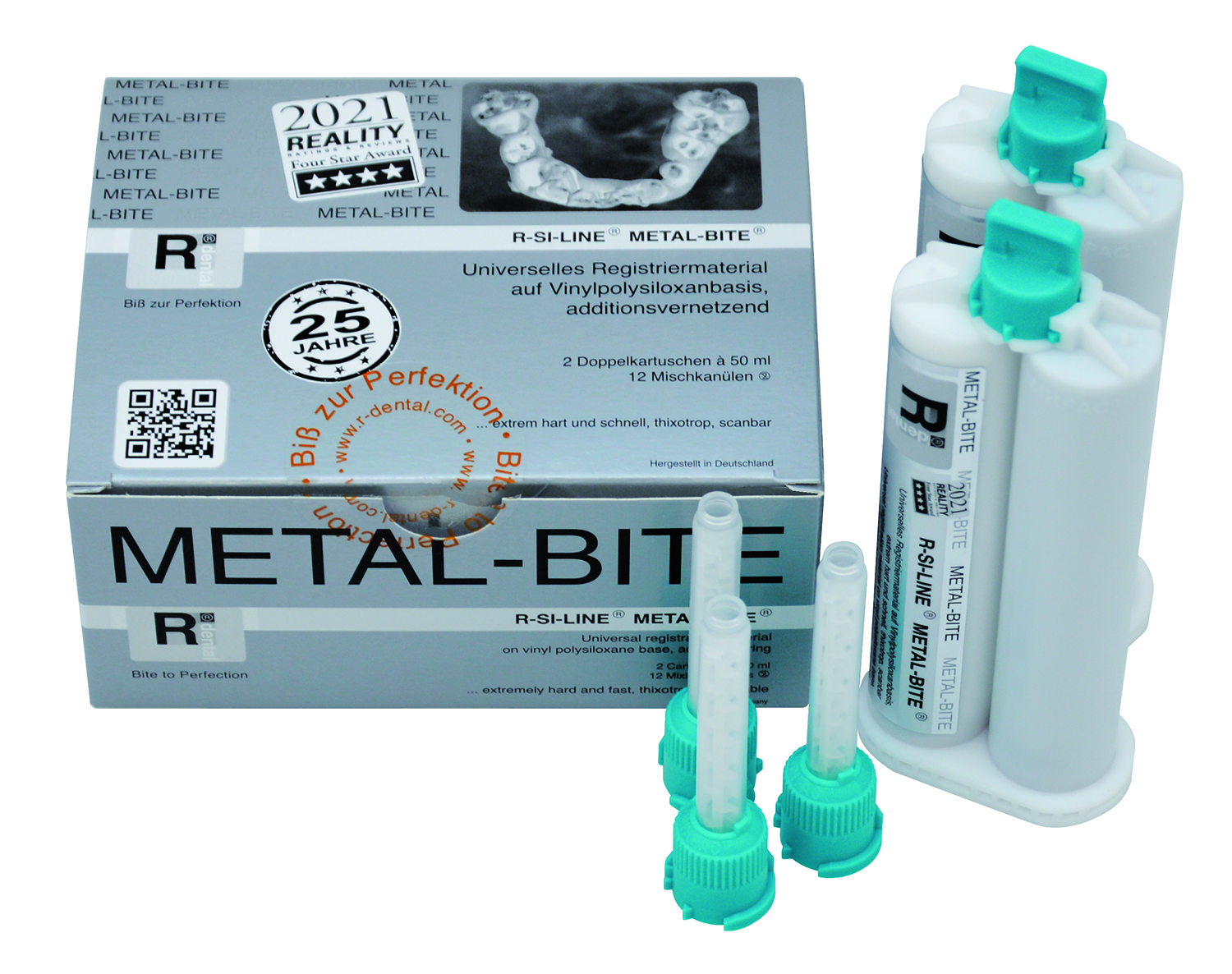 METAL-BITE 2 CART. 50 ML+12 CANNULE