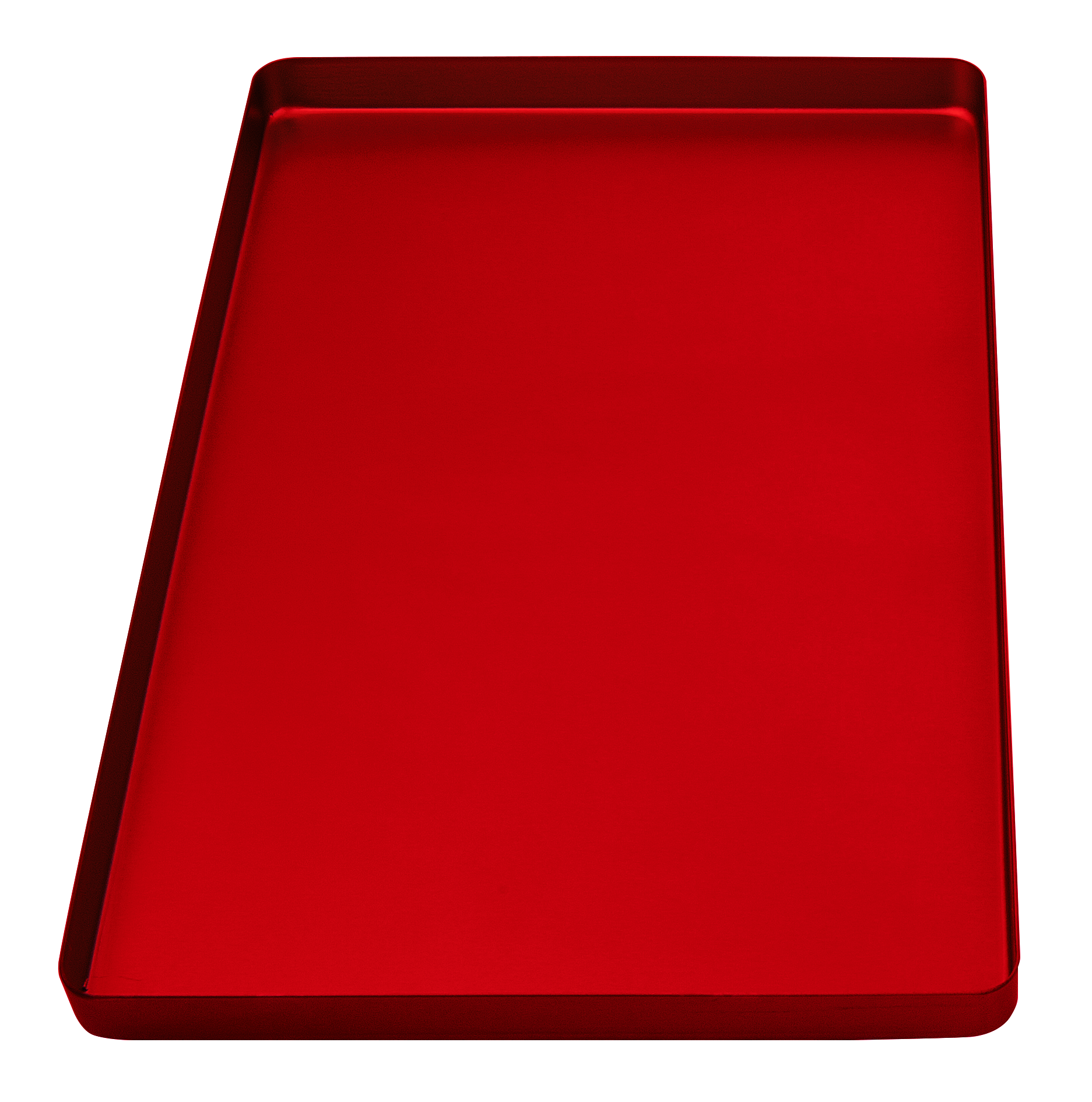 TRAY LISCIO  ALLUMINIO ROSSO