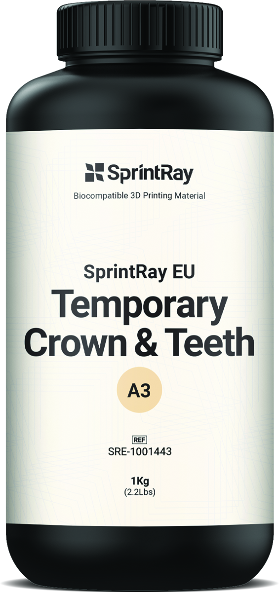 SPRINTRAY RES.EU TEMP.CROWN&TEETH A