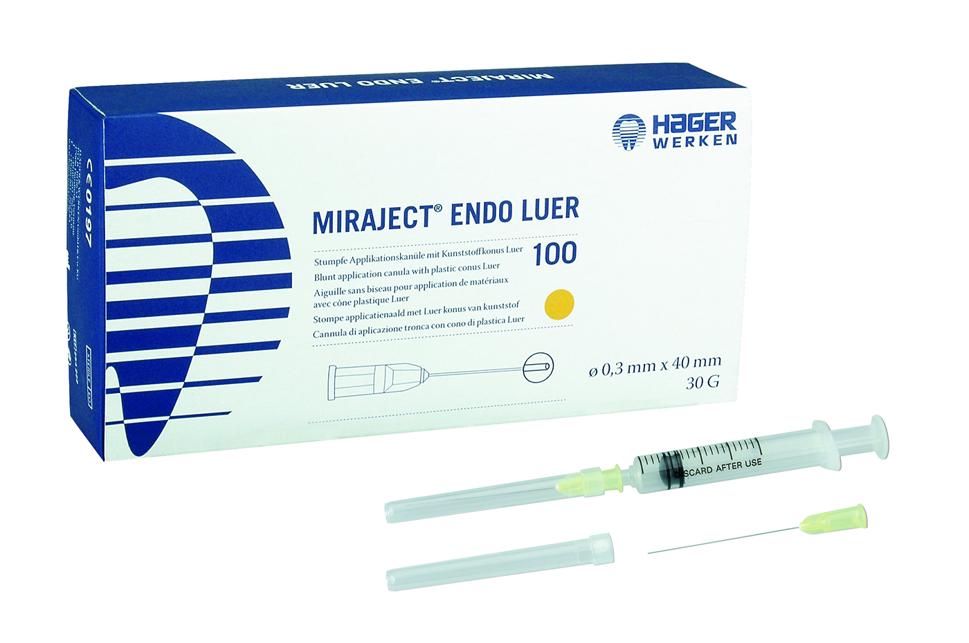 MIRAJECT ENDO LUER 30 G 100 PZ