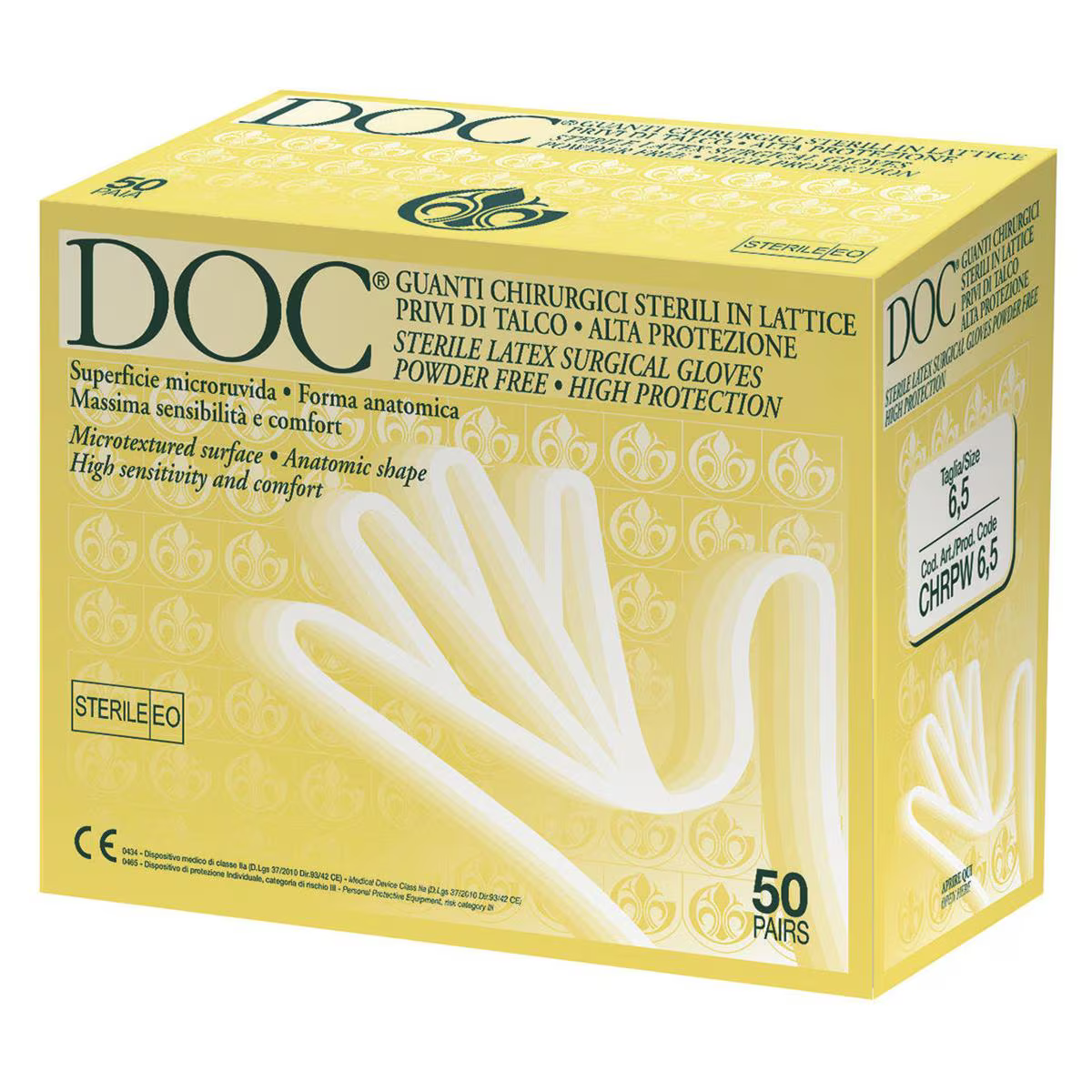 GUANTI CHIR.DOC LATTICE PF MIS 6/50