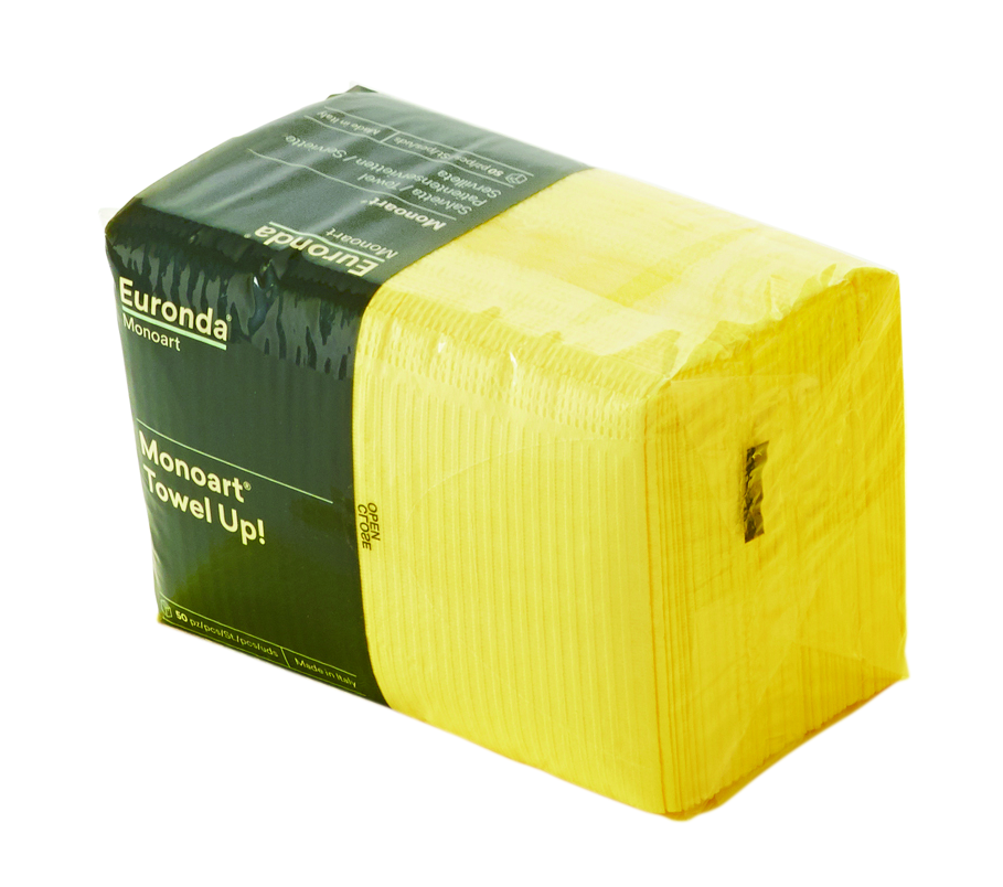 SALVIETTE MONOART TOW.UP GIALLO10x5