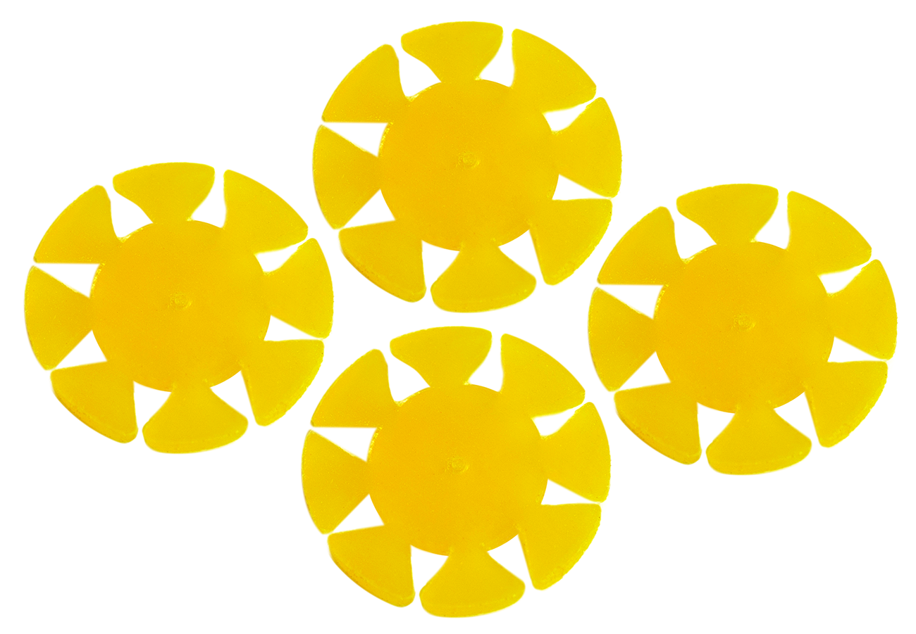 YELLOW ZARC PETALS x 50 PZ