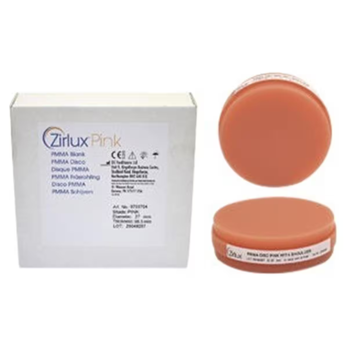 ZIRLUX PINK PMMA DISCO 98,5X25MM*