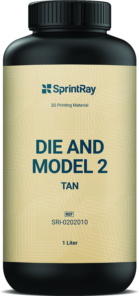 SPRINTRAY RESINA DIE&MODEL2 TAN- 1
