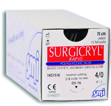 SUTURA SURGICRYL RAPID HR 17 EP1,5-