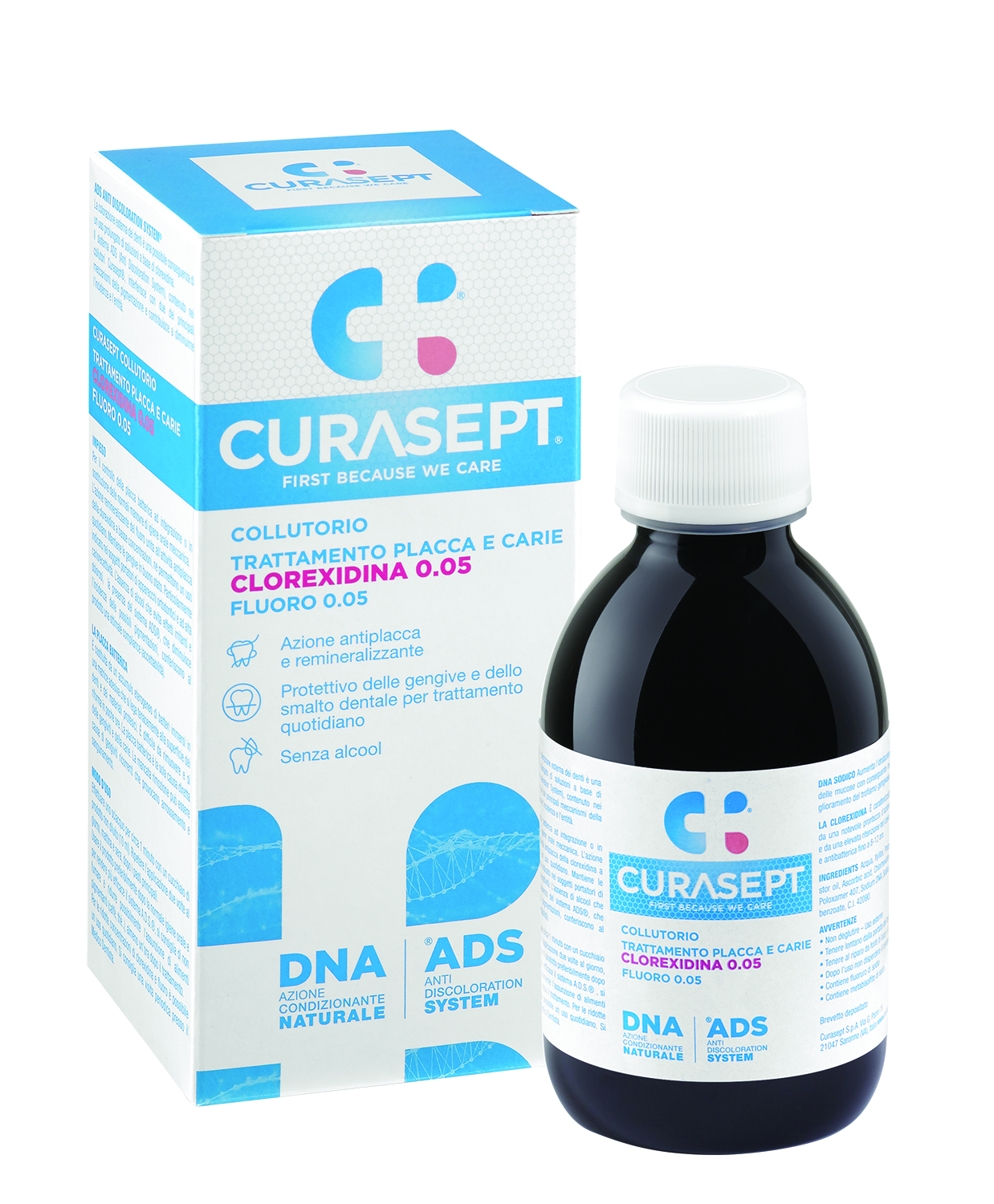 COLLUTTORIO CURASEPT 0,05% ADS+DNA