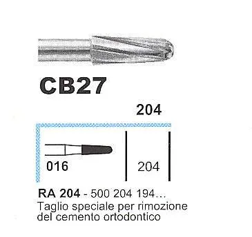 Frese E Abrasivi - FRESA TUNG.DEBONDING CA CB27 016 5