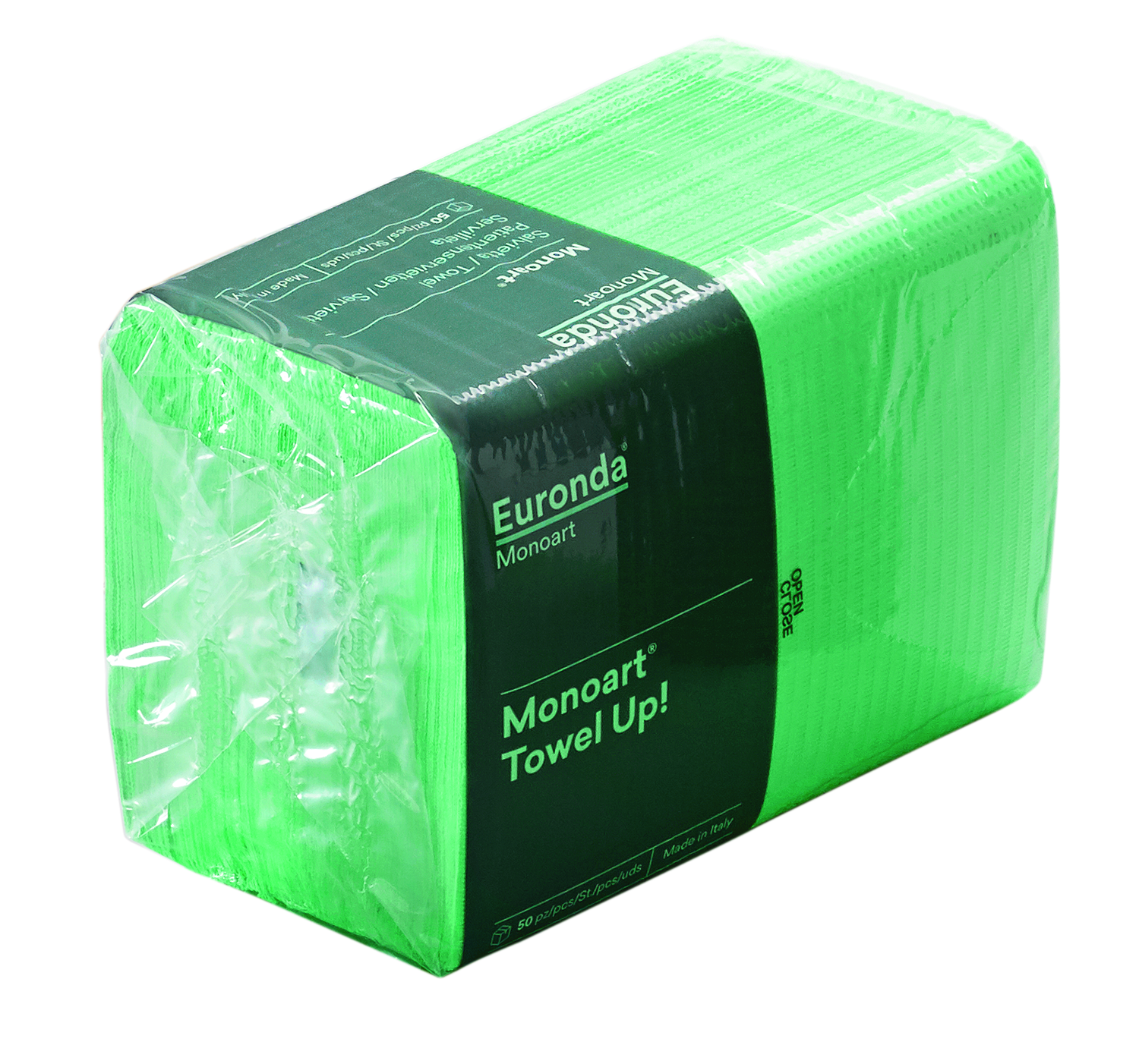 SALVIETTE MONOART TOW.UP VERDE 10x5