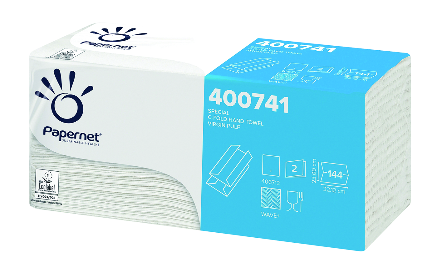 ASCIUGAMANI PIEGATI C 2V BIANCO 20x