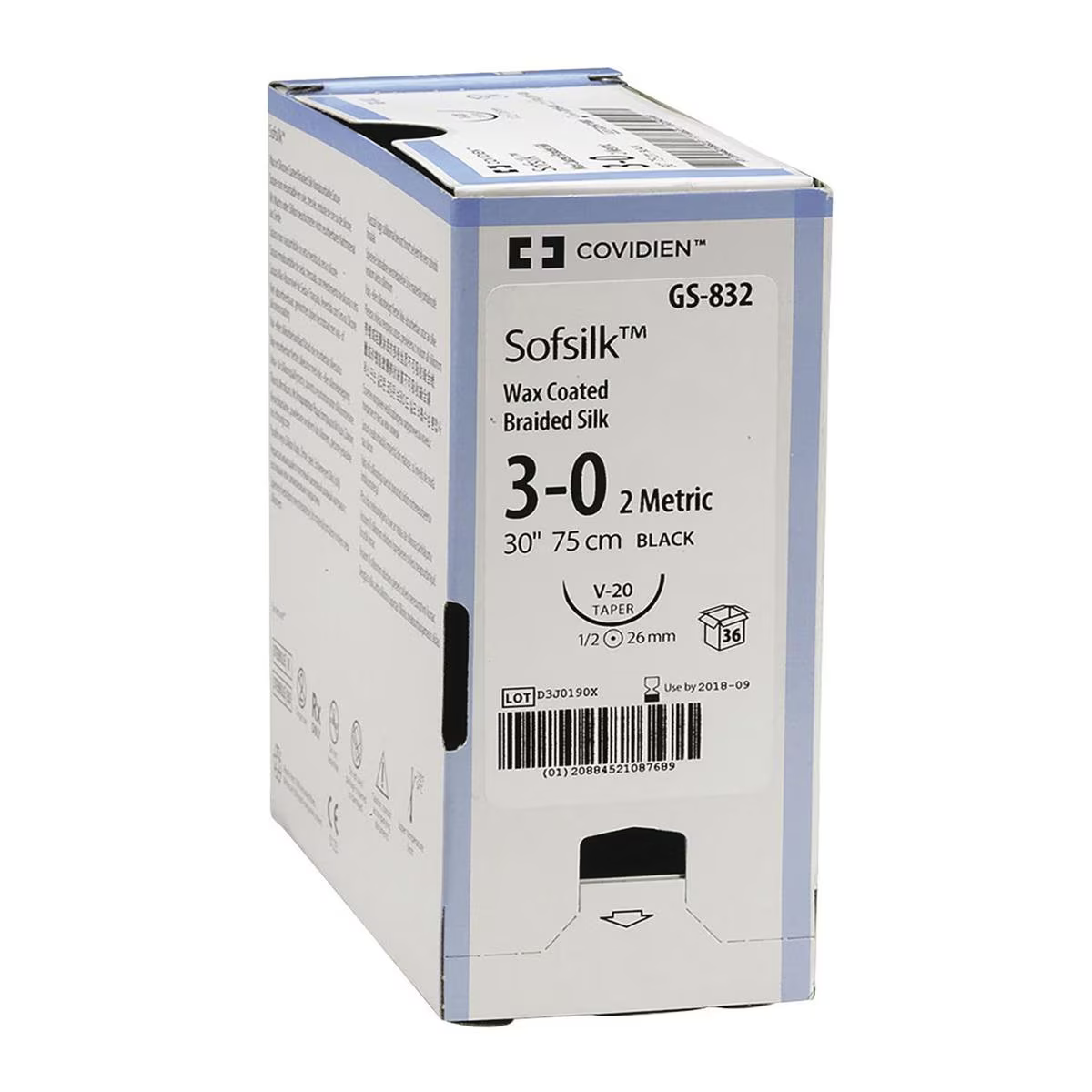 SUTURE SOFSILK CV 23 4/0  x 36 PZ