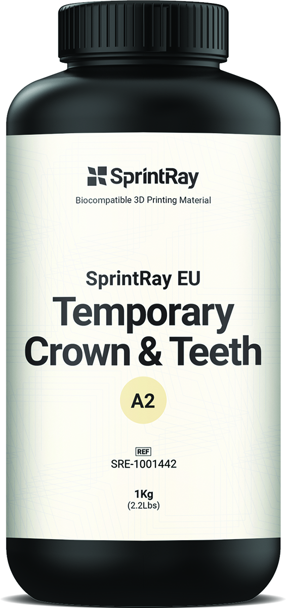 SPRINTRAY RES EU TEMP.CROWN&TEETH A