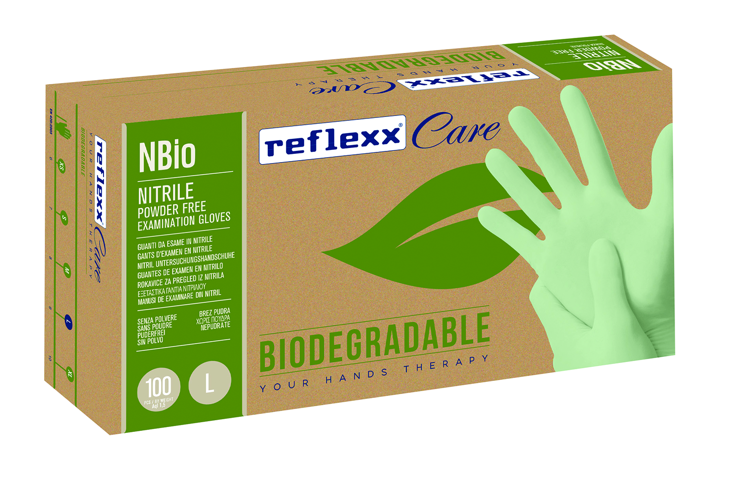 GUANTI NITRILE NBIO LARGE 100 PZ