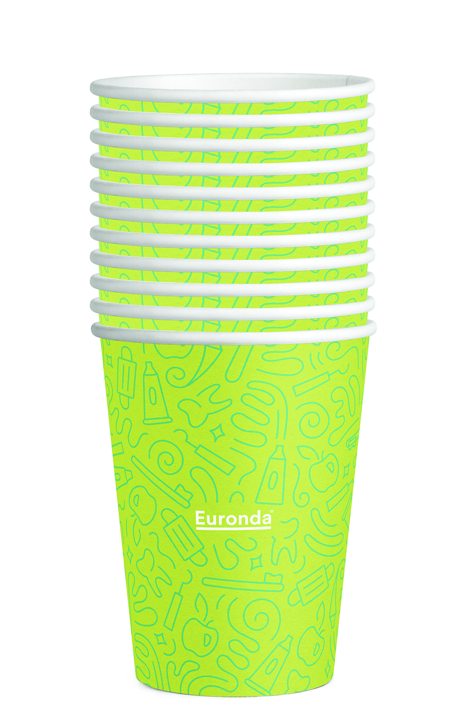 BICCHIERI MONOART GRAFFITI LIME 50