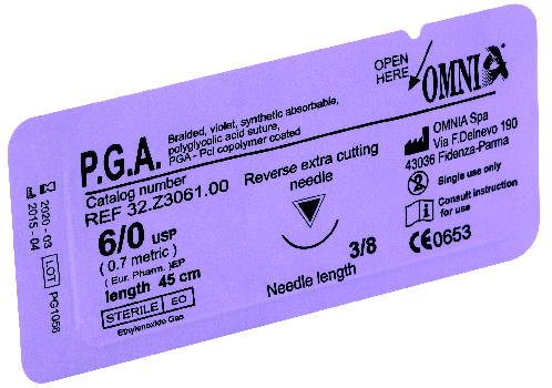 SUTURA OMNIA PGA  Z3056  5-0 x 24