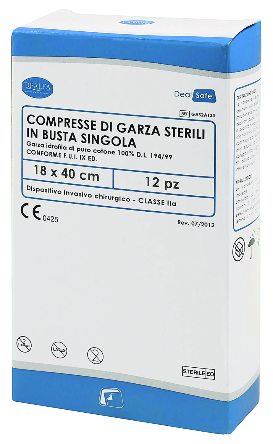 GARZA STERILE 18X40CM 12 PZ*FP*