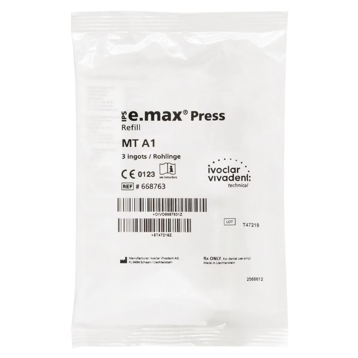 Laboratorio - IPS E.MAX PRESS MT COL. BL3 x 5 PZ