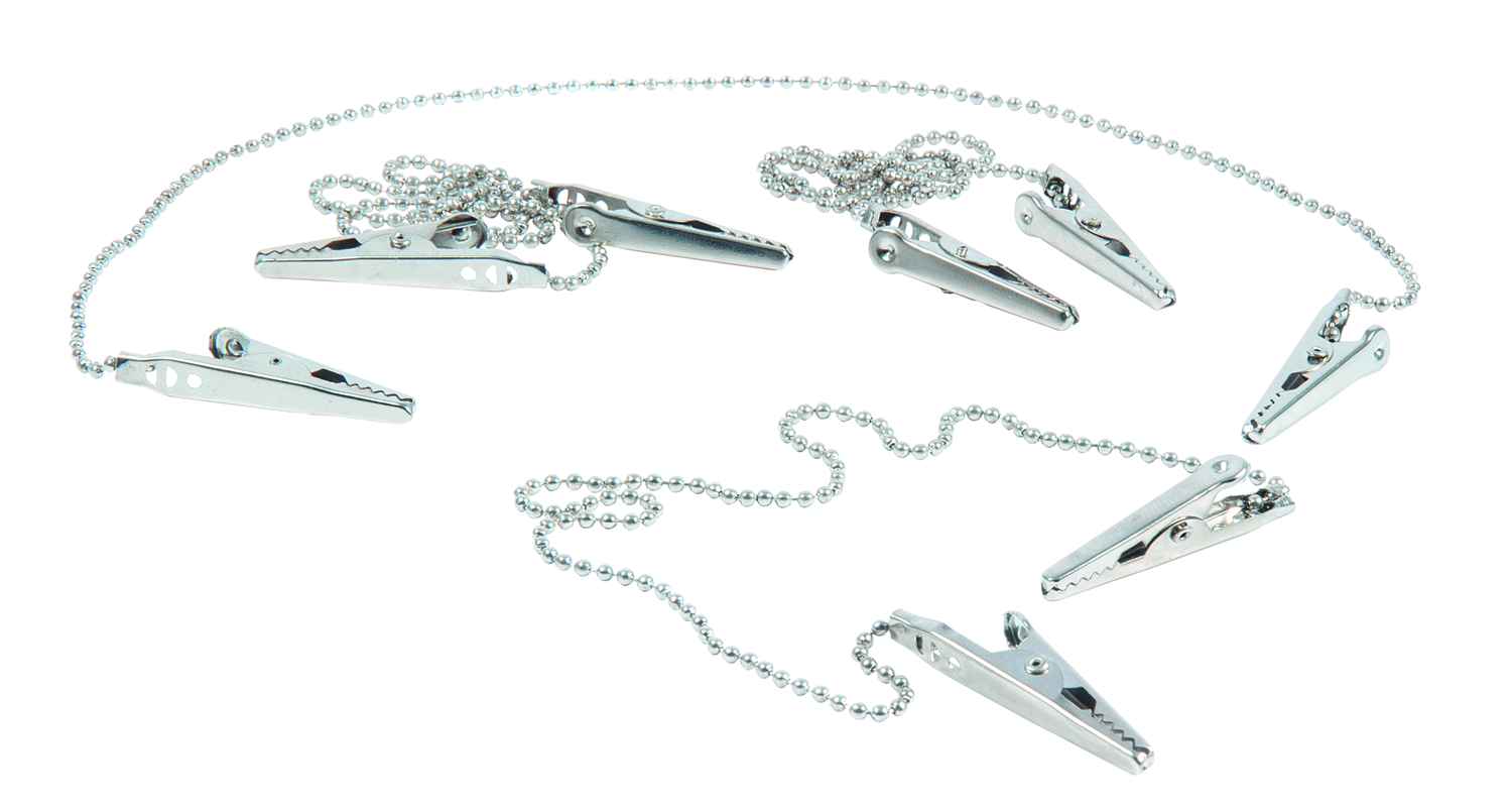 CATENELLA IN METALLO CON CLIP 10 PZ