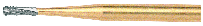 FRESA TUNG. GW245 GOLD SS WHITE x 5