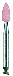 DIAGLOSS EDENTA MINI-PUNTA ROSA  6P