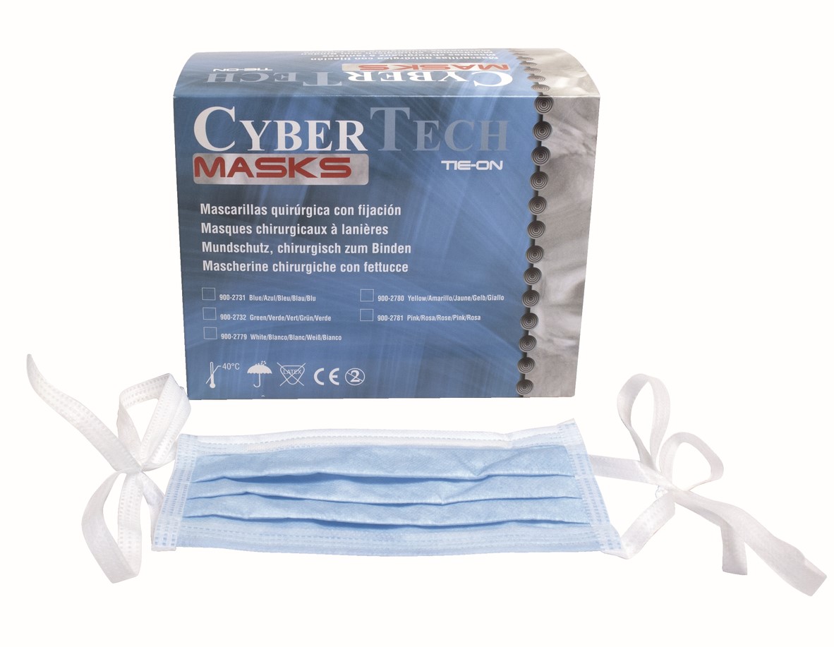 Monouso - MASCHERINE CT CON LACCI BLU X50