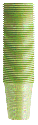 Monouso - BICCHIERI MONOART LIME 100 PZ