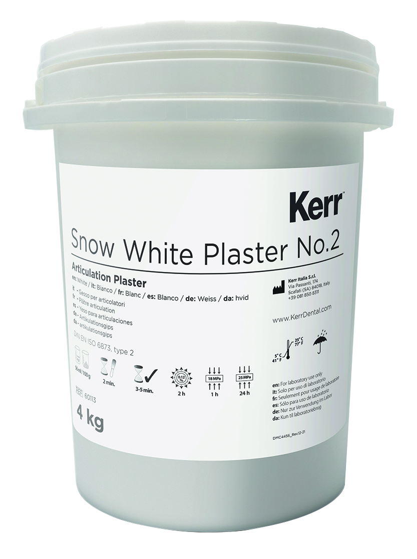 SNOW WHITE PLASTER  KERR N.2 x 4 KG
