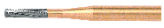FRESA TUNG. GW557 GOLD SS WHITE x 5