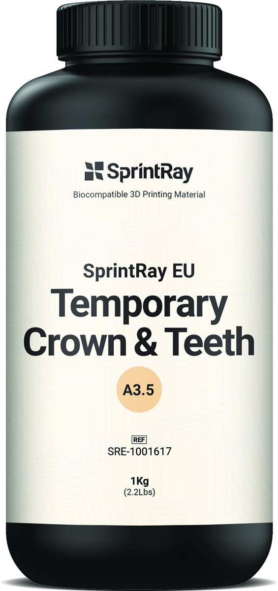 SPRINTRAY RES EU TEMP.CROWN&TEETH A
