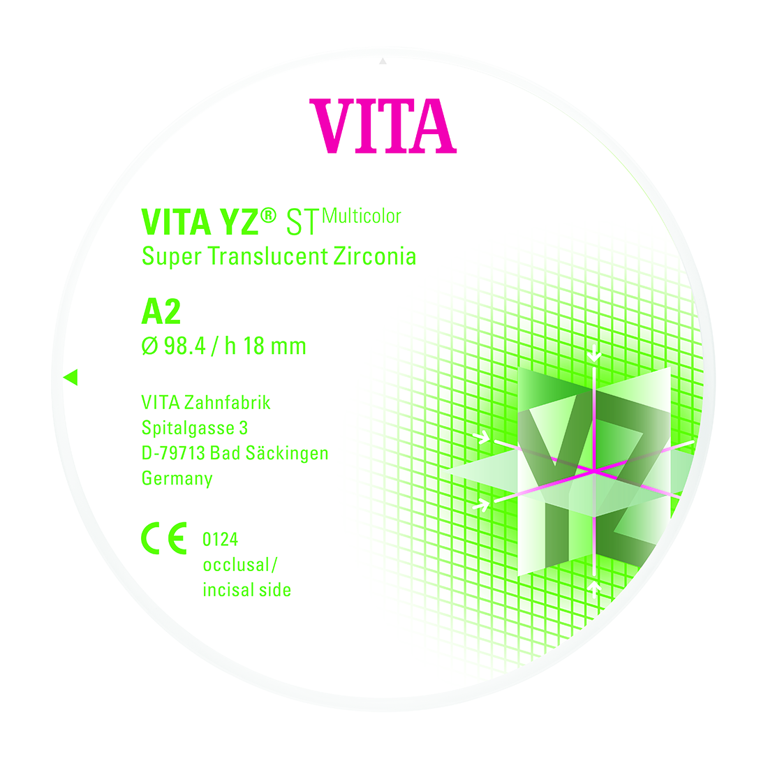 DISCO YZ ST MULTIC. A2 Ø 98.4 x 14
