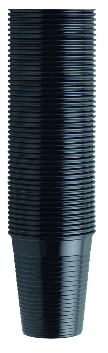 Monouso - BICCHIERI IN PLASTICA 200CC NERO 10