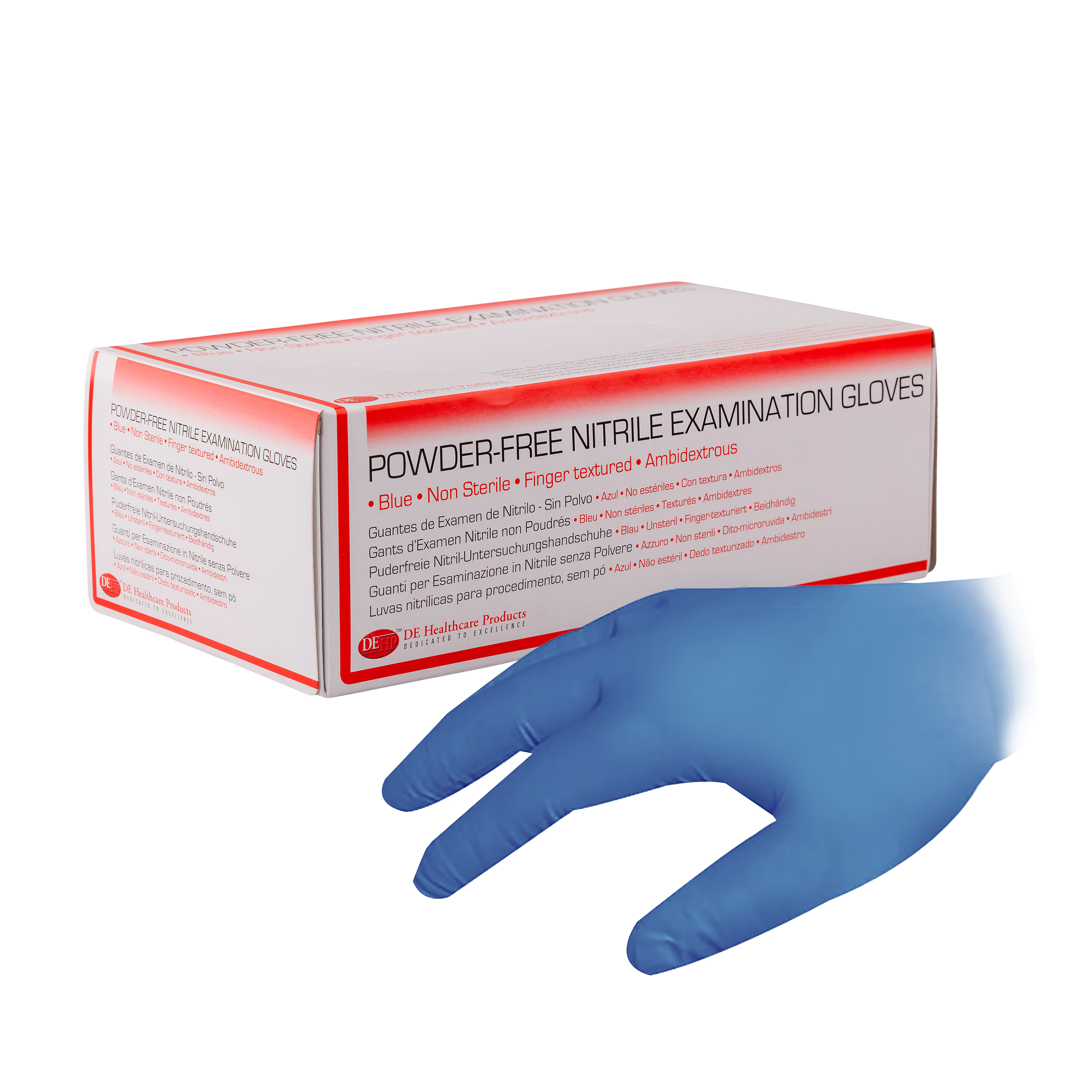 GUANTI DE NITRILE BLU PF  XL 180 PZ