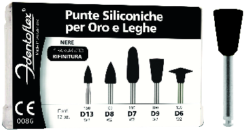 Frese E Abrasivi - GOMMINI SILICONE IDENTOFLEX D9 x 12