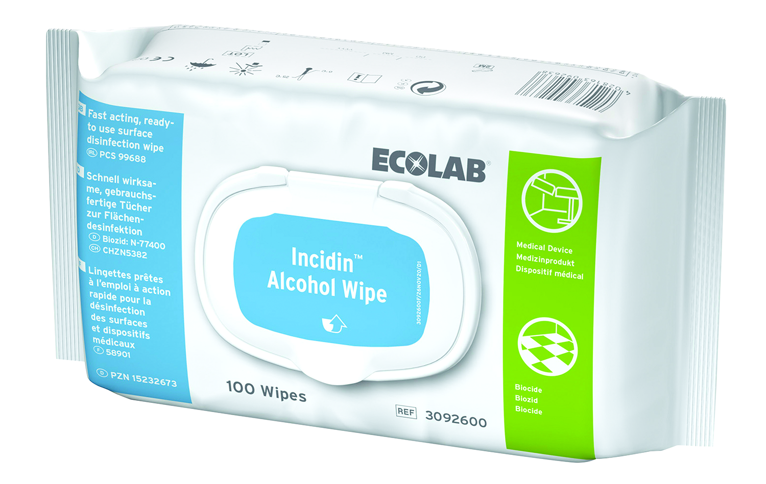 INCIDIN ALCOHOL WIPES 100 PZ