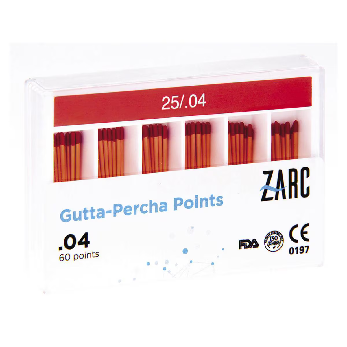 PUNTE GUTTAPERCA ZARC .04/25 60 P