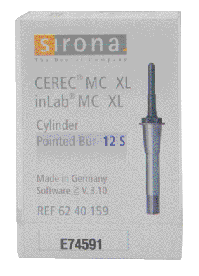 CEREC FRESA CIL.POINTED BUR 12S MC