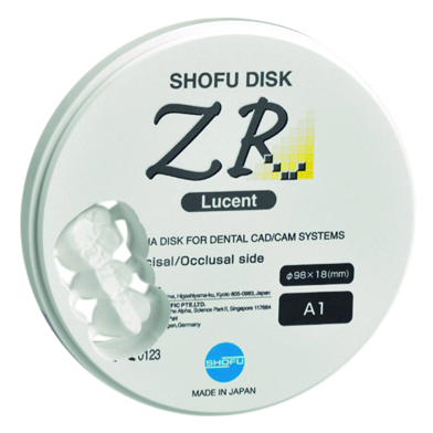 DISK ZR LUCENT SHOFU A1 - 18 MM