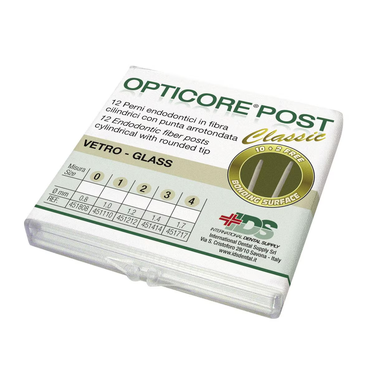 PERNI VETRO OPTICORE POST MIS.3 x 1