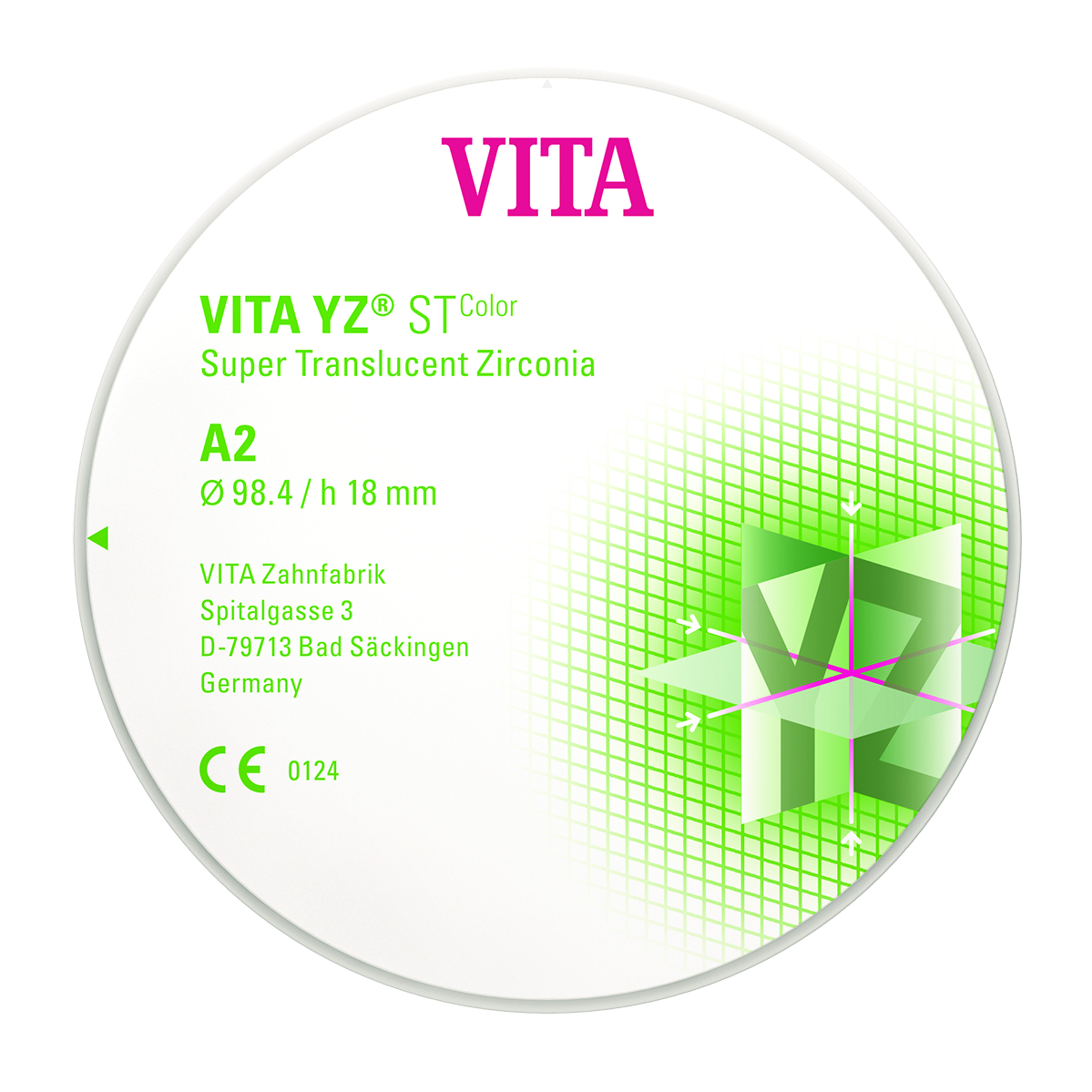 DISCO YZ ST COLOR A3 Ø 98.4 x 14 MM