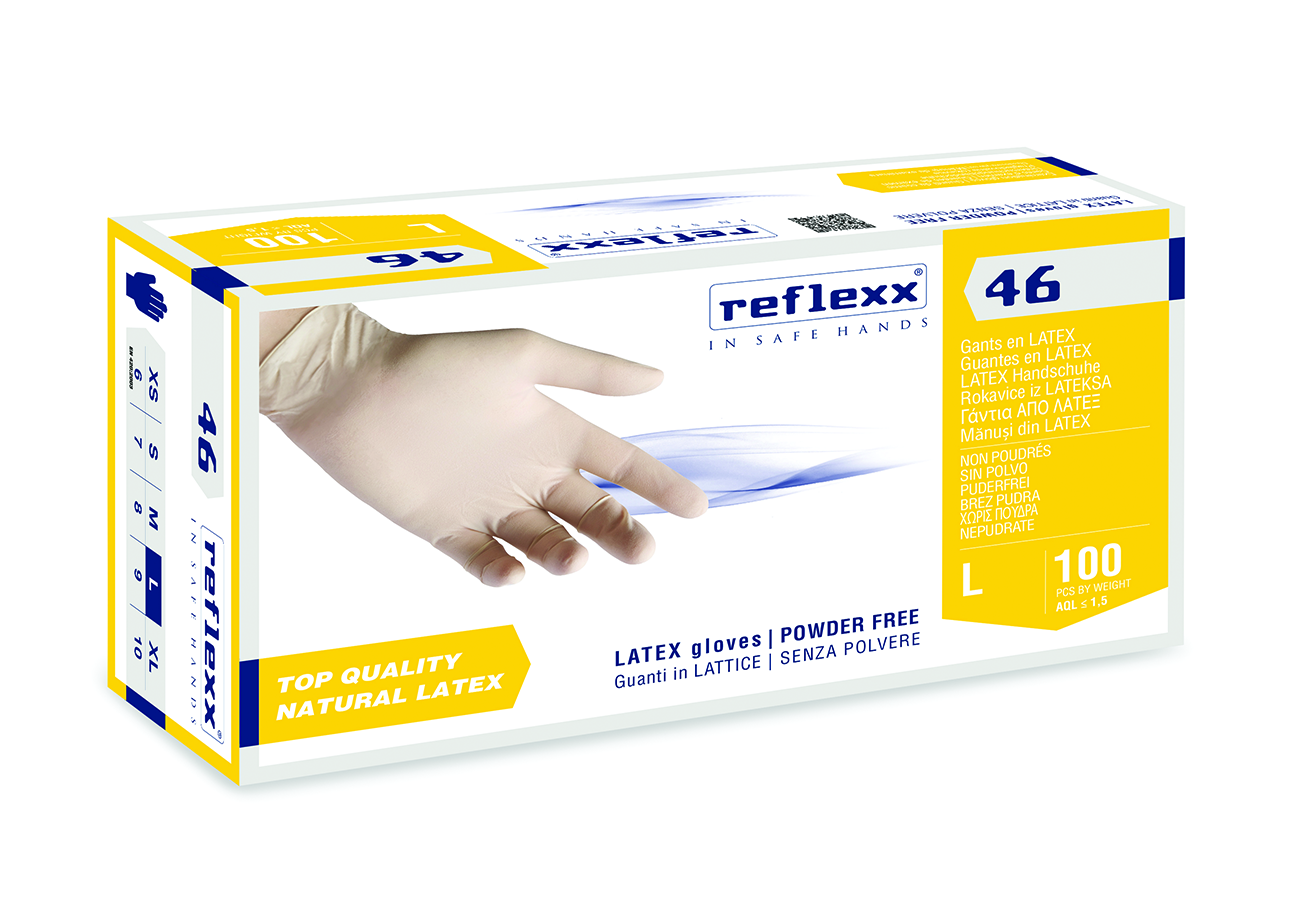 GUANTI LATTICE REFLEXX46 PF L 100 P