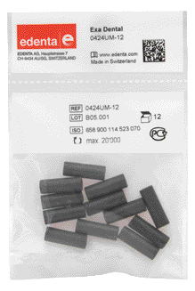 EXA-DENTAL EDENTA CILIND. NERO 12 P