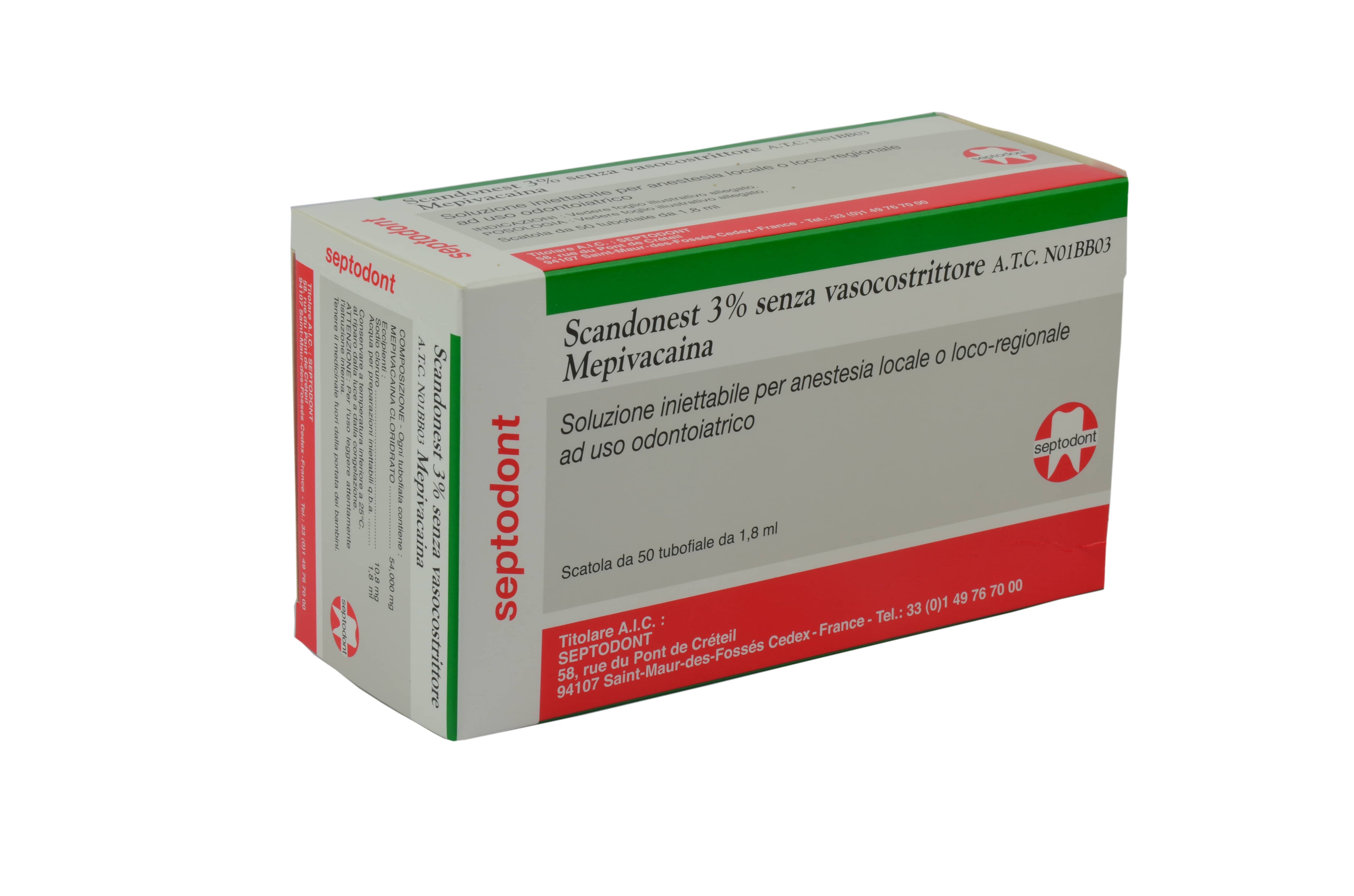 Array - Scandonest Mepivacaina 3% senza Adrenalina