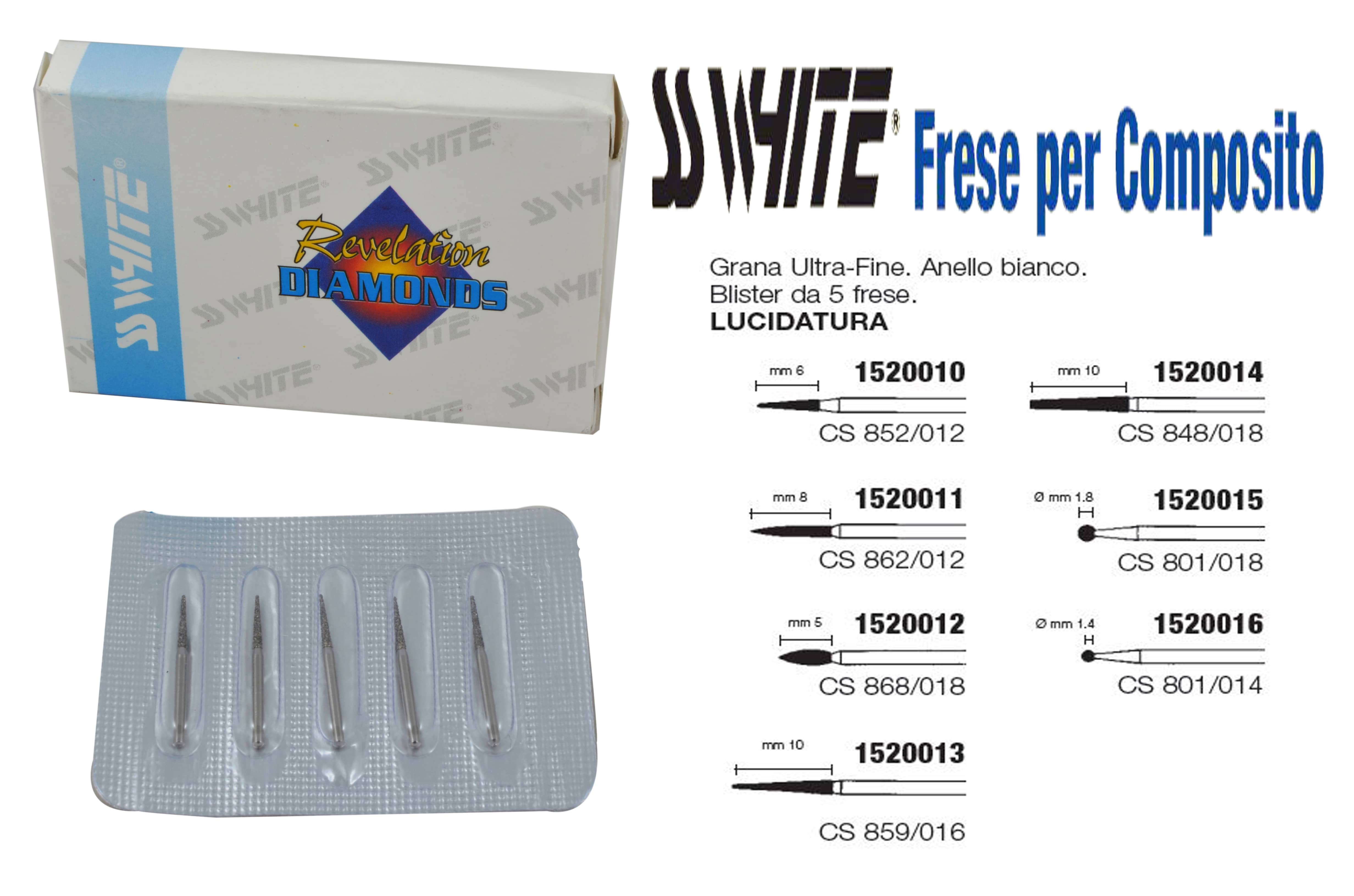 CS852/012 Frese Diam.SS  White XFx5pz **