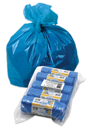 SACCHETTI UNIFAMILIARI CON LEGACCIO Misura cm 50x60 - Azzurro