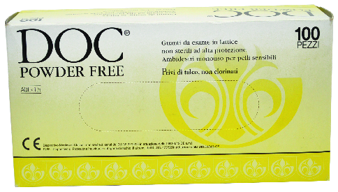 GUANTI NON CLORINATI BIANCHI POWDER FREE 1 scatola - X-SMALL