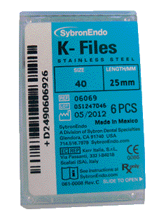 STRUMENTARIO CANALARE K-FILES ISO 15 - bianco