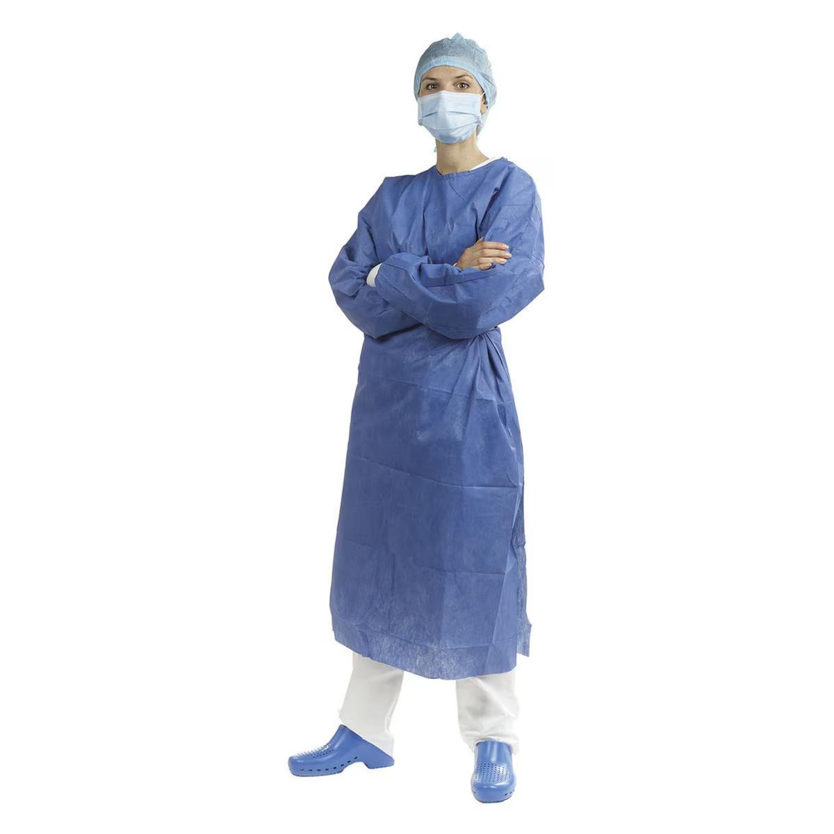 CAMICE TNT/MICROFIBRA sms - 35 g/m2. Non sterile - Taglia Medium - 12 pz.