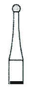 FRESE CHIRURGICHE “ALLPORT” HM 141F (8 LAME) 001 251 014 - CA long (205) 2 pz.